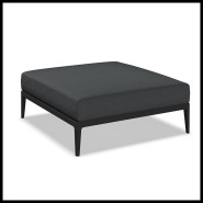 Ottoman 45 - Grid | Ottoman 45- Grid - Outdoor ottoman Grid - Pacific Compagnie.