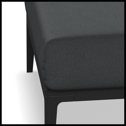 Ottoman 45 - Grid | Ottoman 45- Grid - Grid patio ottoman - Pacific Compagnie.