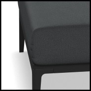 Ottoman 45 - Grid | Ottoman 45- Grid - Grid patio ottoman - Pacific Compagnie.