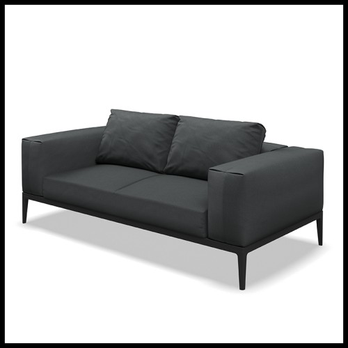 Canapé 45 - Grid | Sofa Grid Brand Gloster Aluminium Outdoor Fabric - Stylish Grid brand Gloster sofa - Pacific Compagnie.