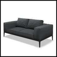 Canapé 45 - Grid | Sofa Grid Brand Gloster Aluminium Outdoor Fabric - Stylish Grid brand Gloster sofa - Pacific Compagnie.