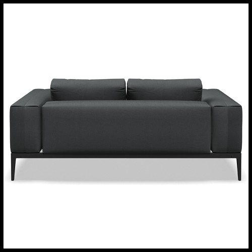 Canapé 45 - Grid | Sofa Grid Brand Gloster Aluminium Outdoor Fabric - Gloster Grid aluminium sofa - Pacific Compagnie.