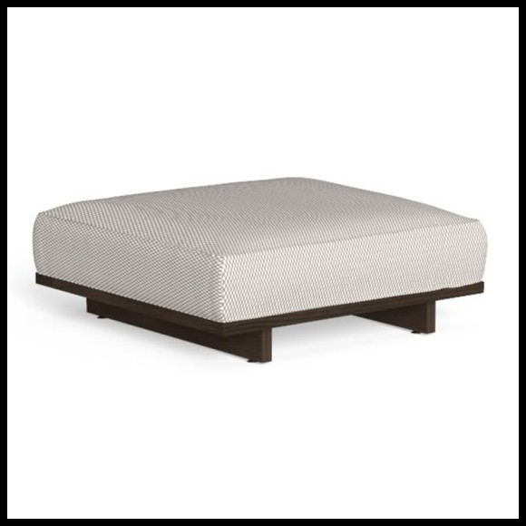 Pouf 214 - Argo Wood | Ottoman 214- Argo Wood - Comfortable Argo Wood ottoman - Pacific Compagnie.