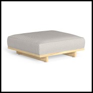 Pouf 214 - Argo Wood | Ottoman 214- Argo Wood - Argo Wood wooden ottoman - Pacific Compagnie.