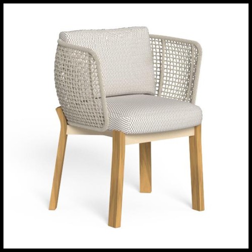 Chaise 214 - Argo Wood | Dinning Chair 214- Argo Wood - Argo Wood comfortable dining chair - Pacific Compagnie.