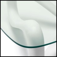 Table Basse 24 - Aventura White, béton - Pacific Compagnie.