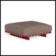 Ottoman 214 - Argo Alu | Ottoman 214- Argo Alu - Argo Alu outdoor ottoman - Pacific Compagnie.