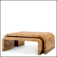 Coffee Table 24 - Quinton, set of 3 - brown- Pacific Compagnie.