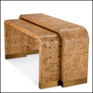 Console 24 - Quinton lot de 2 - Bois clair - Pacific Compagnie.