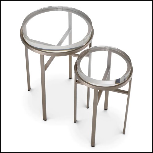 Table d'Appoint 24 - Hoxton lot de 2 - Style minimaliste - Pacific Compagnie.