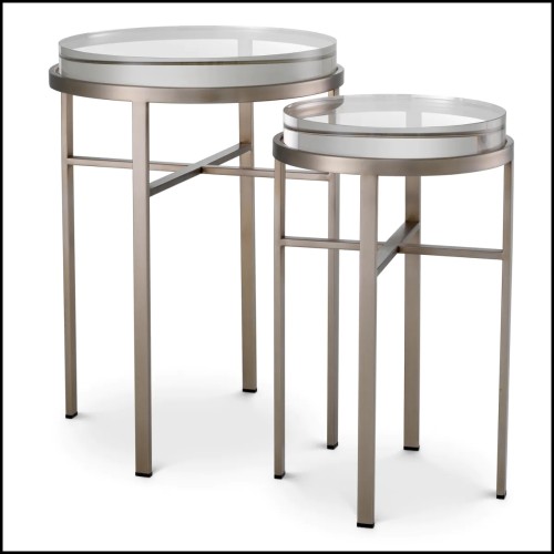 Table d'Appoint 24 - Hoxton lot de 2 | Side Table 24 - Hoxton set of 2 - Small Hoxton side table set - Pacific Compagnie.