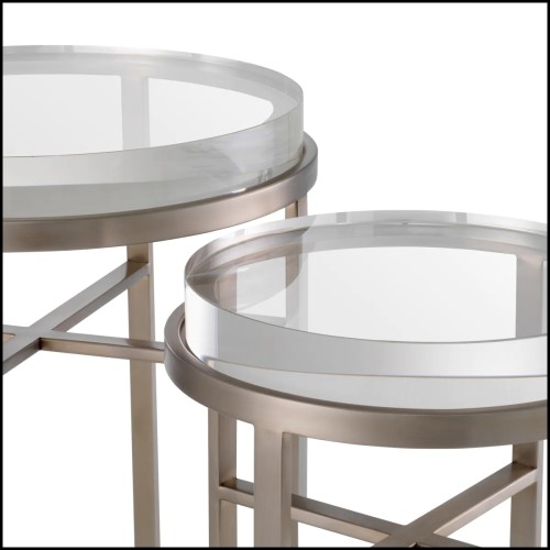 Table d'Appoint 24 - Hoxton lot de 2 - Acier laqué - Pacific Compagnie.