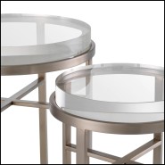 Table d'Appoint 24 - Hoxton lot de 2 - Acier laqué - Pacific Compagnie.