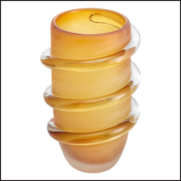 Vase 24 - Eliano | Vase Eliano - Decorative amber vase - Pacific Compagnie.