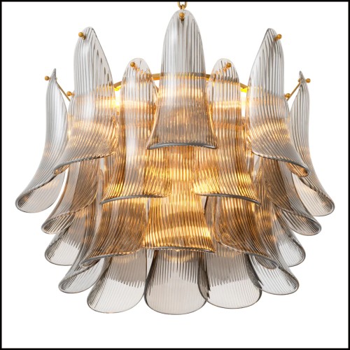 Lustre 24 - Amun | Chandelier Amun - Smoked glass Amun chandelier - Pacific Compagnie.