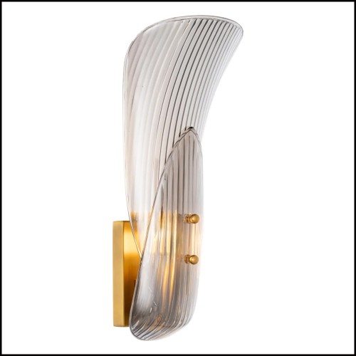 Applique 24 - Amun | Wall Lamp Amun - Brushed Brass - Pacific Compagnie.