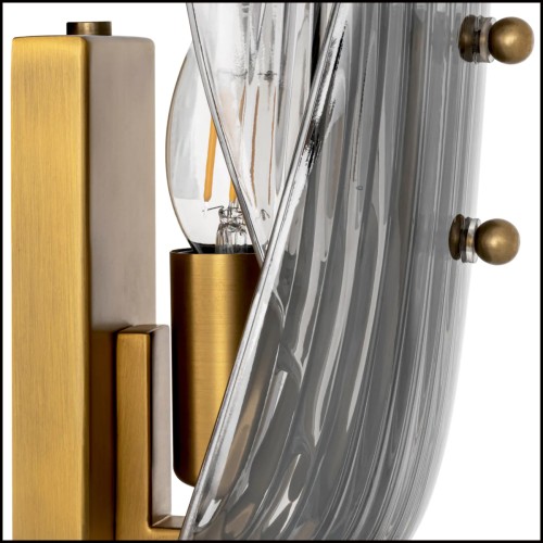 Applique 24 - Amun | Wall Lamp Amun - Smoked Glass - Pacific Compagnie.