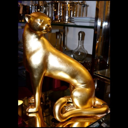 Sculpture Asiatides - Leopard