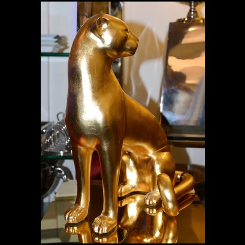 Sculpture Asiatides - Leopard