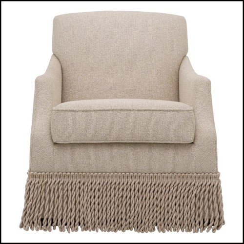 Fauteuil Pivotant 24 - Madison | Swivel Chair Madison - Beige Palm - Pacific Compagnie.