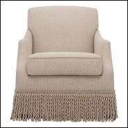 Fauteuil Pivotant 24 - Madison | Swivel Chair Madison - Beige Palm - Pacific Compagnie.