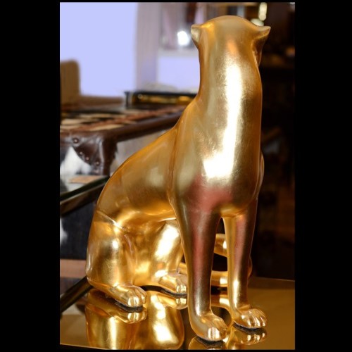 Sculpture Asiatides - Leopard