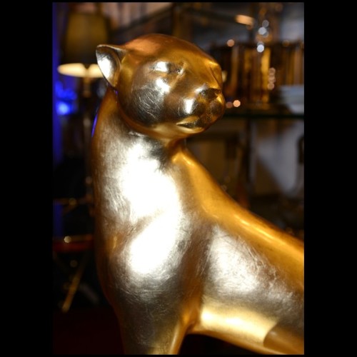 Sculpture Asiatides - Leopard