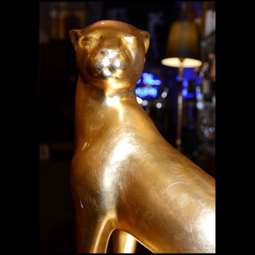 Sculpture Asiatides - Leopard