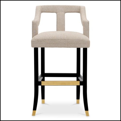 Tabouret de Bar 24 - Roumier - Avec dossier - Pacific Compagnie.