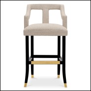 Tabouret de Bar 24 - Roumier - Avec dossier - Pacific Compagnie.