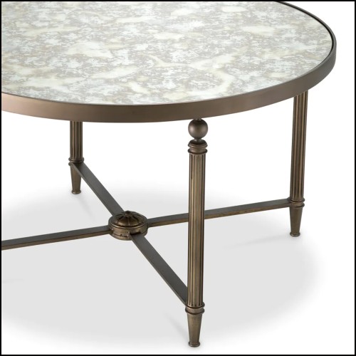 Table Basse 24 - Bowery | Coffee Table Bowery Antique Mirror Top - Pacific Compagnie.