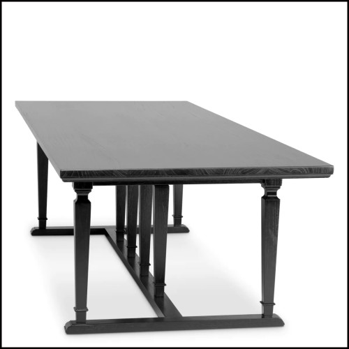 Table 24 - Americana | Dining Table Americana Black Veneer Legs - Pacific Compagnie.