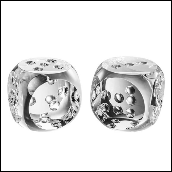 Set de 2 Objets décoratifs 24 - Dice - Pour collectionneur - Pacific Compagnie.