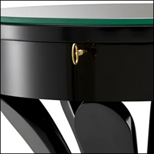 Table d'Appoint 24 - Aswan - Table Aswan, piano-black - Pacific Compagnie.