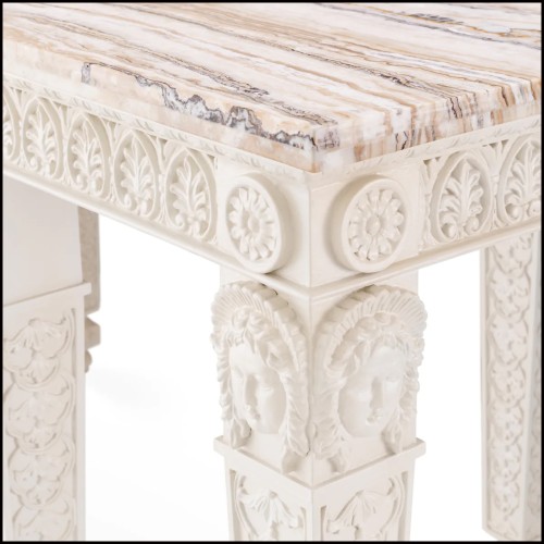 Console 24 - Croome Court - Console Croome Court, marbre blanc - Pacific Compagnie.