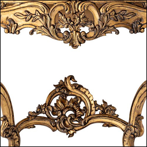 Console 24 - Rococo | Console Table Rococo - White marble top - Pacific Compagnie.