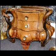 Commode PC - Horns and Croco - Croco véritable - Pacific Compagnie.