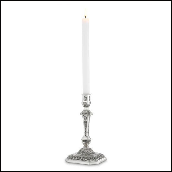 Bougeoir 24 - Berain | Silver Berain Candleholder - Pacific Compagnie.