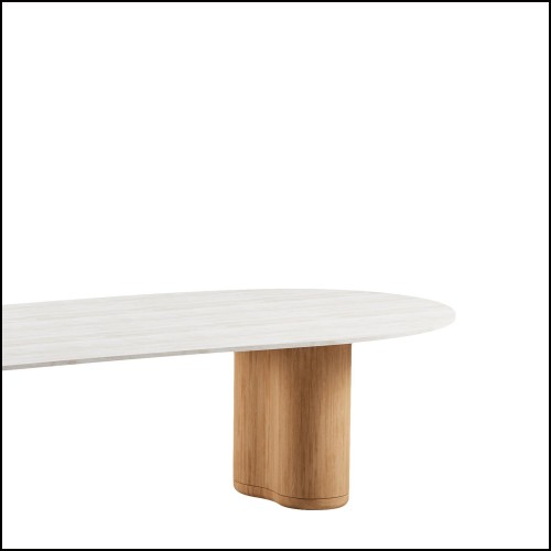 Table à manger 48 - Ogado White Large | Ogado White Dining Table - Pacific Compagnie.