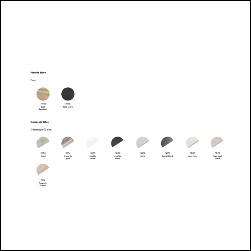 Table à manger 48 - Ogado H66 - Plateau large - Pacific Compagnie.