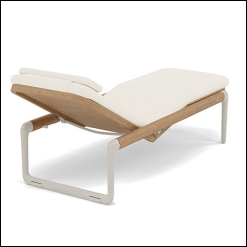 Lit de Piscine 48 - Teak Flows - Focus Teck - Pacific Compagnie.