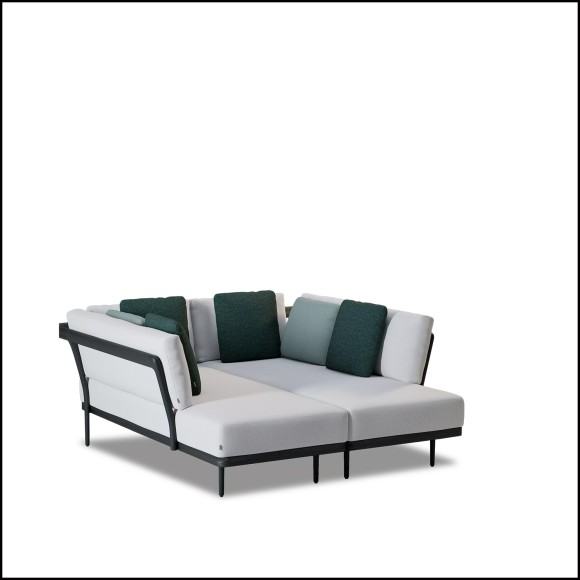 Méridienne 48 - Flows Noir | Daybed 48 - Flows Black, furniture piece - Pacific Compagnie.