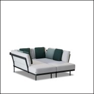 Méridienne 48 - Flows Noir | Daybed 48 - Flows Black, furniture piece - Pacific Compagnie.