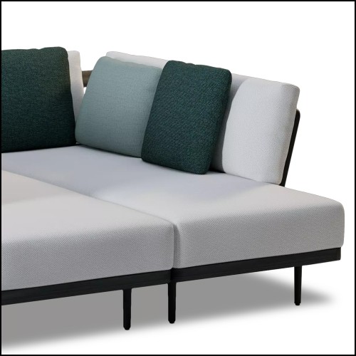 Méridienne 48 - Flows Noir | Daybed 48 - Flows Black, lounging - Pacific Compagnie.