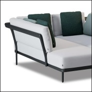 Méridienne 48 - Flows Noir | Daybed 48 - Flows Black, contemporary - Pacific Compagnie.
