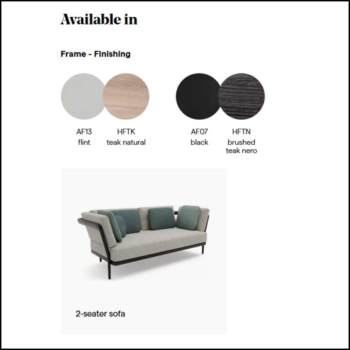 Canapé 48 - Flows | 2 -Seater Sofa 48 - Flows, modern - Pacific Compagnie.