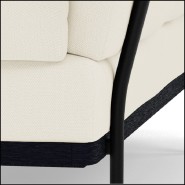 Canapé 48 - Flows Teak Scuro | Sofa 2-Seater Flows Teak Scuro luxury - Pacific Compagnie.