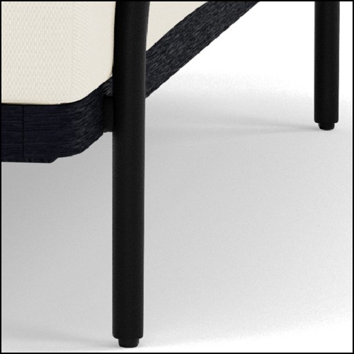 Canapé 48 - Flows Teak Scuro | Sofa 2-Seater Flows Teak Scuro garden - Pacific Compagnie.