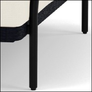 Canapé 48 - Flows Teak Scuro | Sofa 2-Seater Flows Teak Scuro garden - Pacific Compagnie.