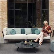 Canapé 48 - Flows Teak Scuro | Sofa 2-Seater Flows Teak Scuro outdoor - Pacific Compagnie.